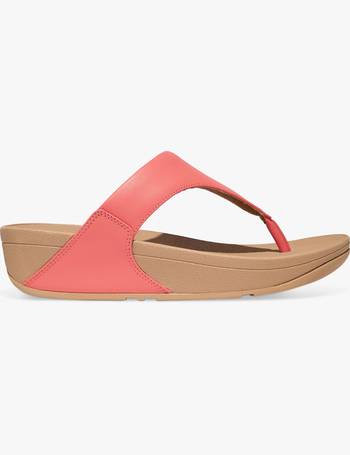 FitFlop Gracie Leather Flip Flops, Tan at John Lewis & Partners