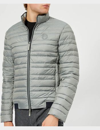 armani exchange quilted down jacket navy