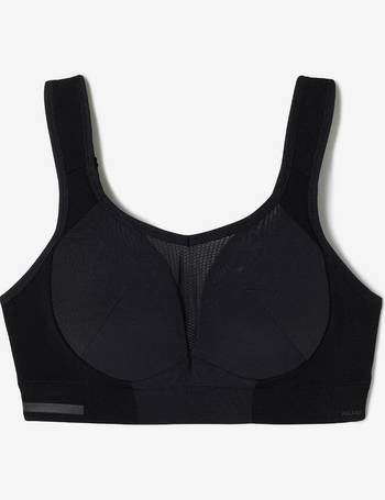 Plus Size Running BraSuperior Support - Cup Sizes E to H - Black - Kalenji  - Decathlon
