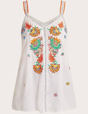 Cotton Embroidered Cami Top