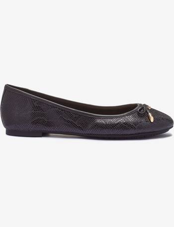 dune black ballet pumps