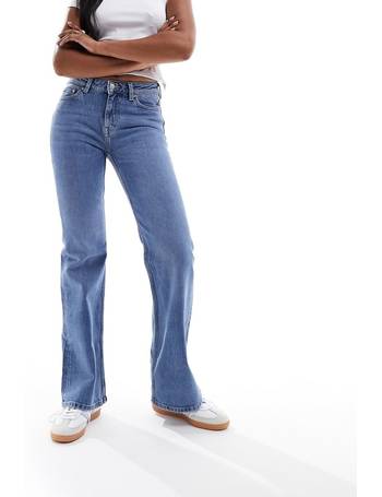 Other Stories Teri front pocket flared jeans in blue