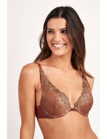 Wonderbra Refined Glamour Lace Push Up Triangle Bra in Bright Red