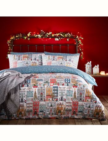 furn festive town duvet cover