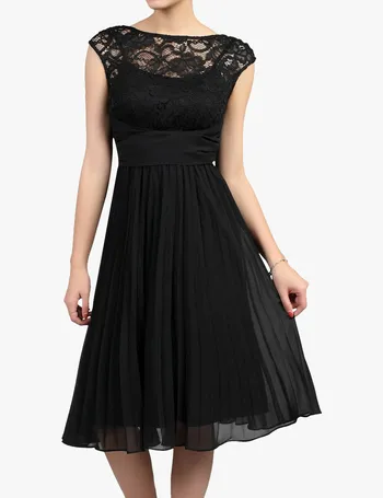 jolie moi pleated dress