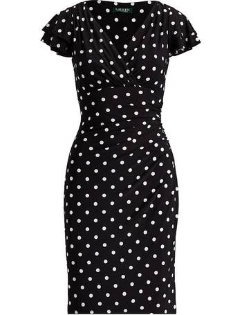 lauren ralph lauren polka dot shirt dress