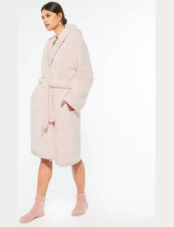 pink dressing gown new look