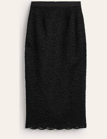 Flippy Ponte Mini Skirt - Black