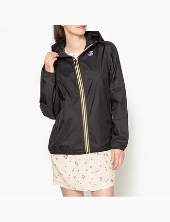 womens black windbreaker with hood