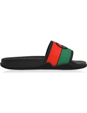 black gucci slides men