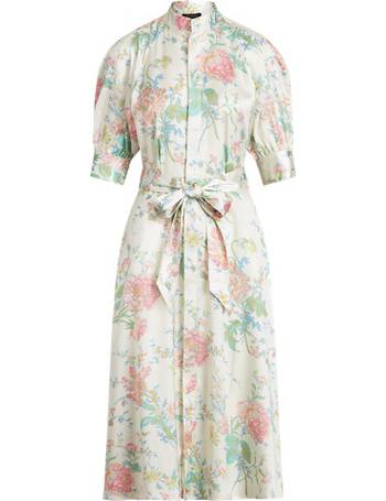 ralph lauren floral satin dress