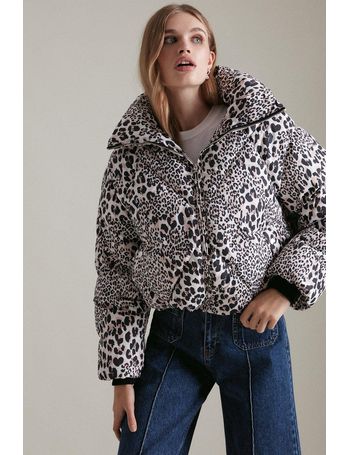 Karen millen leopard on sale print tailored coat