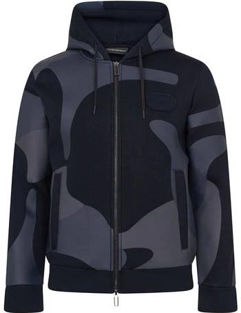 Armani on sale camo hoodie