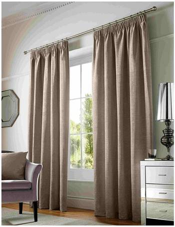 Cotswold Jacquard Pair of Fully Lined Pencil Pleat Curtains by Alan Symonds