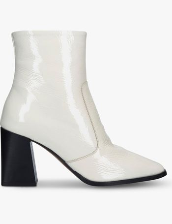 carvela white ankle boots