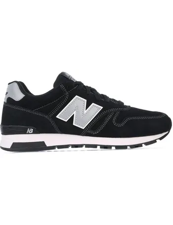 new balance black leather mens