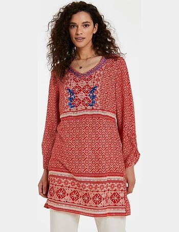 embroidered tunic dress uk