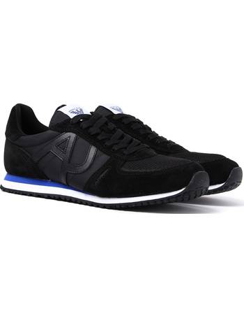 armani jeans velcro runner trainers