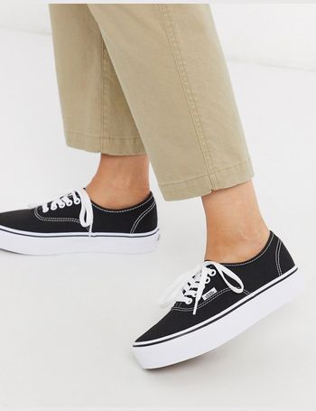 black chunky vans