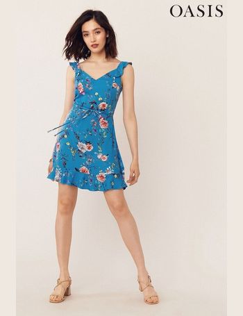 oasis smudge print skater dress