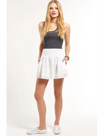 superdry white skirt