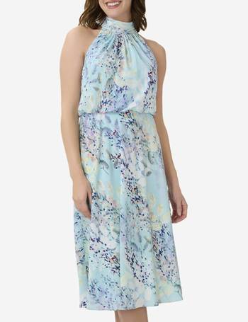 Shop Adrianna Papell Floral Midi Dress up to 80 Off DealDoodle