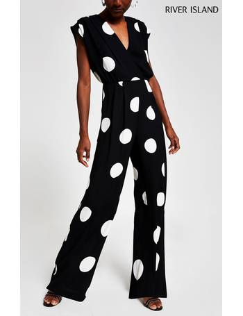 river island black spot jumpsuit