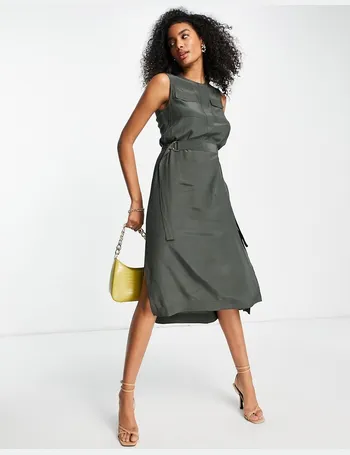 ted baker knitted utility midi dress