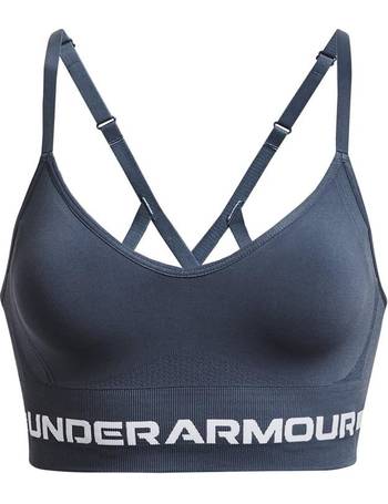 Under Armour seamless low long heather sports bra in lilac