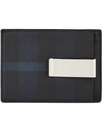 Burberry London Check Money Clip Wallet In Gray For Men, 52% OFF