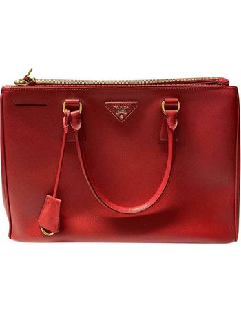 prada tote bolsa red