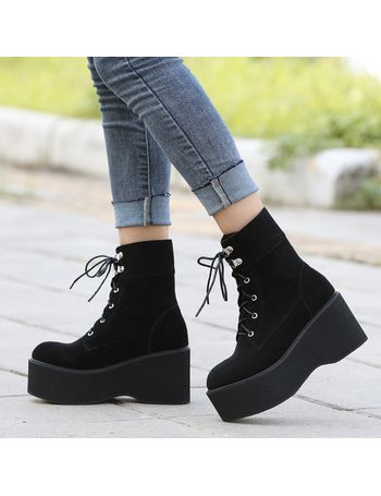 shein wedge boots