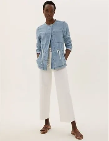 marks and spencer denim kimono jacket