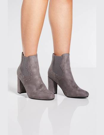 Quiz block heel ankle on sale boots