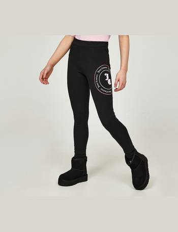 Juicy Couture Embellished Logo Bootcut Leggings Yoga Pants Stretchy Gym  Black 