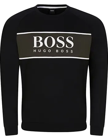 boss bodywear over the head logo sweatshirt