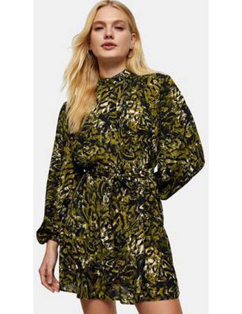 idol leopard print kaftan dress