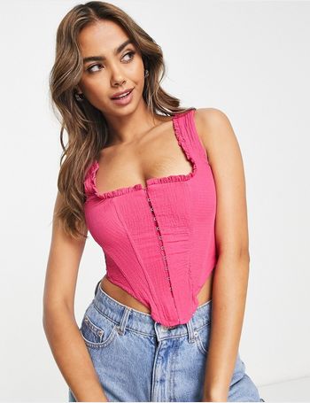 Shop Stradivarius Women's Pink Tops up to 60% Off