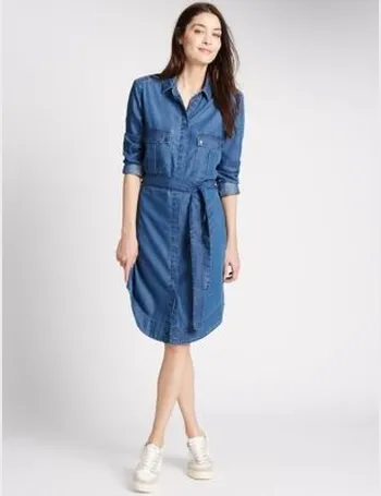 marks and spencers denim dress