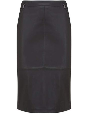 mint velvet faux leather pencil skirt