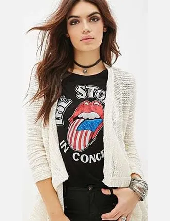 Draped open front 2024 cardigan forever 21