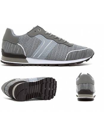 hugo boss low top knit trainers