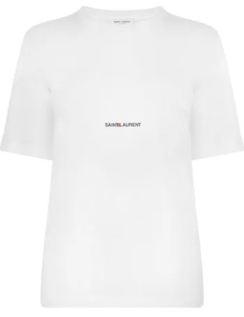 saint laurent small logo tee