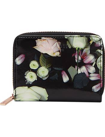 Ted Baker Marcco Kensington Floral Leather Matinee Purse, Black