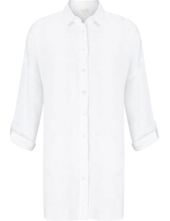 Oversized Linen Tunic Shirt