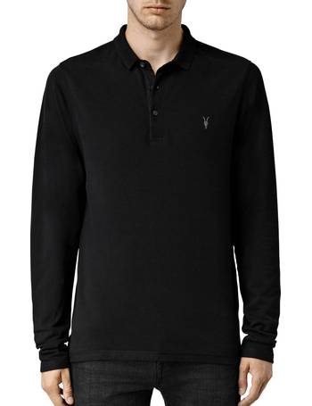 all saints grail long sleeve polo