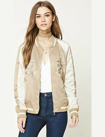 Contemporary satin jacket forever on sale 21