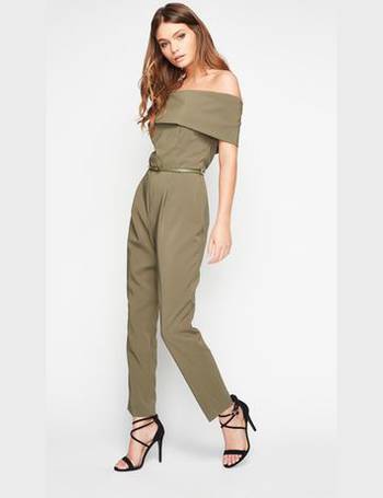 miss selfridge green jumpsuit