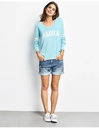 hush long denim shorts