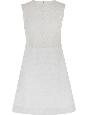 ted baker marggia satin loop shift dress